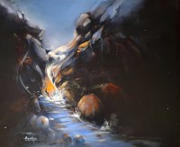 Baqar Raza, 30 X 24, Soul Integration, Acrylic on Canvas, AC-BRAZ-002